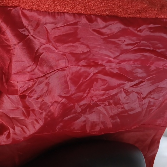 FOCUS 2000 Coat Women's 12 Burnt Orange Retro Two Front Pocket Lining - Picture 9 of 9